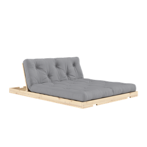 Canapé-lit Convertible Karup avec Matelas 140x200 Gris/Brut