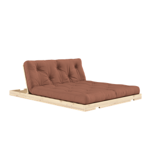 Canapé-lit Convertible Karup avec Matelas 140x200, Couleur Argile/brut