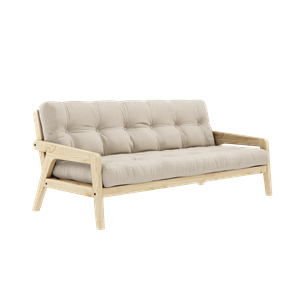 Karup Grab Canapé-lit en Pin Laqué Transparent/747 Beige