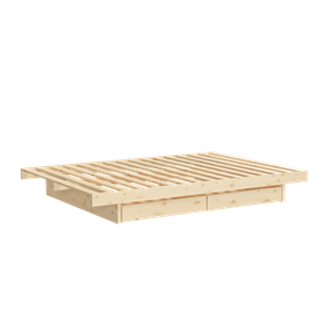 Karup Design Cadre De Lit Kanso Avec 2 Tiroirs 160x200 Brut