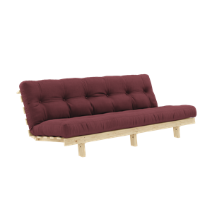 Karup Design Canapé Lean avec Matelas Alpha 130x200 Bordeaux/Brut