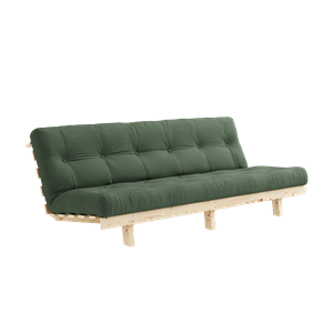 Karup Design Lean Sofa Canapé Avec Matelas Alpha 130x200 Vert olive/Brut