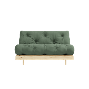 Karup Design Roots Canapé-lit avec Matelas 140x200 756 Vert Olive/Pin