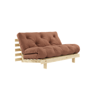 Karup Design Roots Canapé-lit avec Matelas 140x200 759 Clay Brown/Pin