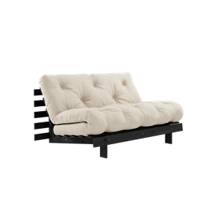 Karup Design Canapé Lit Roots Avec Matelas Roots 140x200 Beige/ Laqué Noir