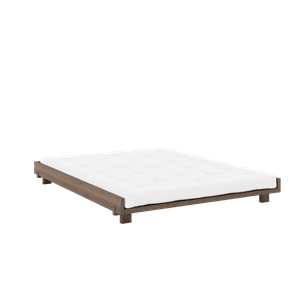 Cadre de Lit Karup Social 160x200 Brun Caroube