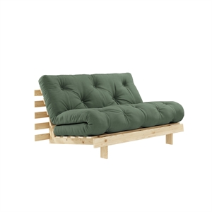 Canapé-lit Karup Roots 140x200 Brut/756 Vert Olive