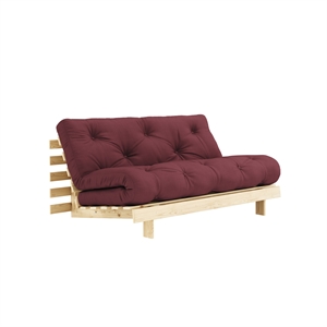Canapé-lit Karup Roots 160x200 Brut/710 Bordeaux