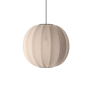 Made By Hand Knit-Wit Suspension Ronde Ø60 Pierre de Sable LED