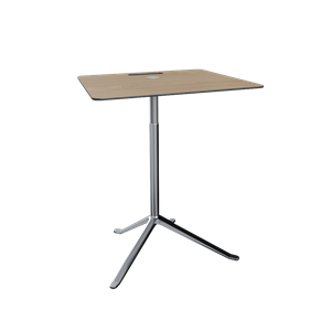 Table d'appoint Fritz Hansen Little Friend KS13 , Hauteur réglable, chêne/ Aluminium poli