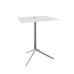 Table d'appoint Fritz Hansen Little Friend KS14, Blanc/ Aluminium poli