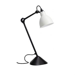 Lampe Gras N205 Lampe à Poser Noir Mat et Blanc