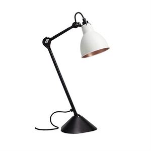 Lampe Gras N205 Lampe à Poser Noir Mat et Blanc et Cuivre