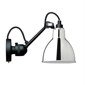 Lampe Gras N304 Applique Murale Noir Mat & Chrome Avec On/Off