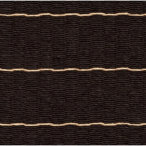 Tapis ligne Woodnotes 140x200 fil de papier/ Noir naturel