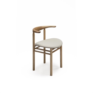 Nikari Linea Collection RMT3 Chaise de Table à Manger Bois de Frêne Teinté en Couleur Chêne/Steelcut Trio 213