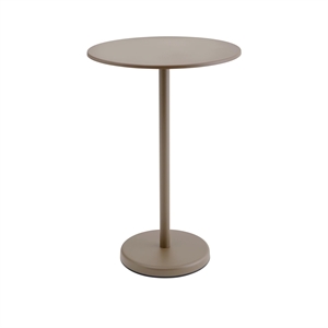 Table de Jardin Muuto Linear Steel Café 70x105 Taupe