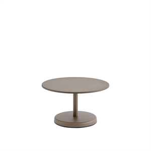 Table Basse D'extérieur Muuto Linear Steel Ø70 Taupe