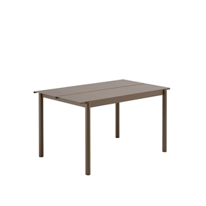 Table Muuto Linear en Acier 140x75 cm Taupe