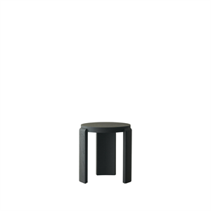 Tabouret Louise Roe Spina en chêne laqué noir