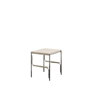 Louise Roe Axis Display Unit 01 Étagère en acier inoxydable/marbre Ataija Azul