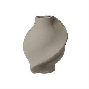 Vase Louise Roe en céramique Pirout 02 gris sablé
