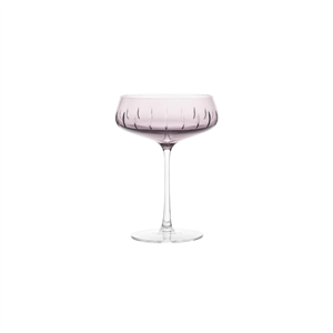 Ensemble de 4 verres à Champagne Louise Roe Coupe à champagne simple Cut