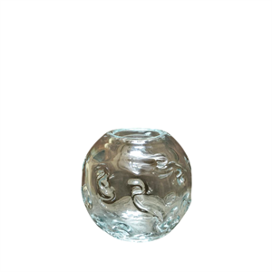 Vase en Verre Transparent Vintage Louise Roe SR