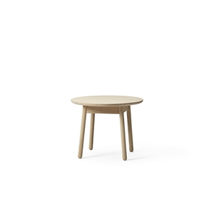 +Table à Manger Halle Nest Ø65xH51 Chêne Pigmenté Blanc