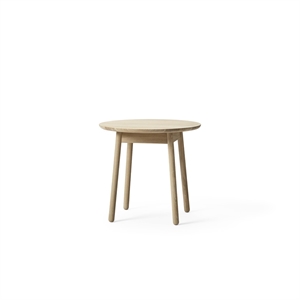 +Table à Manger Halle Nest Ø65xH61 Chêne Pigmenté Blanc