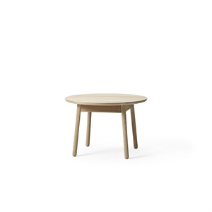 +Table à Manger Halle Nest Ø75xH51 Chêne Pigmenté Blanc