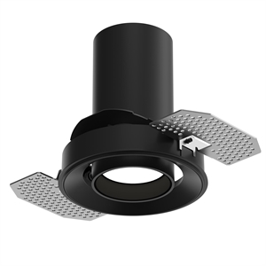 Plafonnier encastré sans bordure Louis Poulsen LP 51 3000 K et marche/arrêt Noir