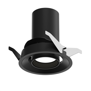 Plafonnier encastré Louis Poulsen LP 51 Trim 2700 K et interrupteur marche/arrêt Noir