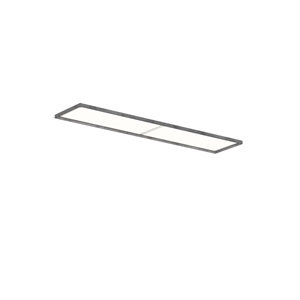 Plafonnier Louis Poulsen LP Slim, diffuseur opale encastré 3 000 K et Dali, Aluminium brut foncé