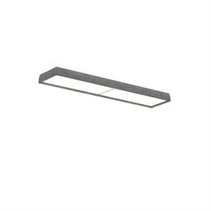 Plafonnier Louis Poulsen LP Slim, diffuseur opale 3 000 K et Dali, Aluminium brut foncé