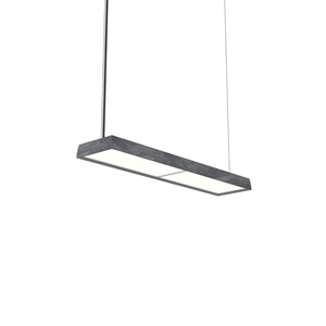 Suspension Simple Louis Poulsen LP Slim 3000K et Dali en Aluminium Brut Foncé