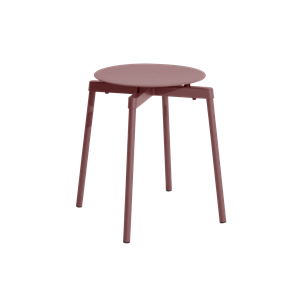Petite Friture Tabouret FROMME Brun Brun Rouge