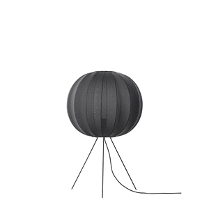 Lampadaire rond Knit-Wit, Made By Hand, Ø60, noir moyen
