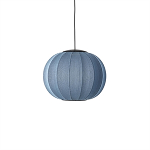 Made By Hand Knit-Wit Suspension Ronde Ø45 Pierre Bleue LED