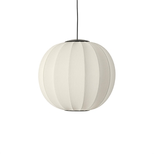 Made By Hand Knit-Wit Suspension Ronde Ø60 Blanc Perle LED