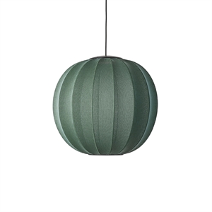 Made By Hand Knit-Wit Suspension Ronde Ø60 Tweed Vert LED