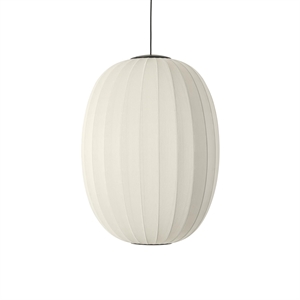 Made By Hand Knit-Wit Suspension Haute/Ovale Ø65 LED Blanc Perle