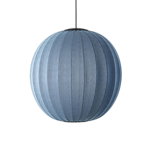 Made By Hand Knit-Wit Suspension Ronde Ø75 Pierre Bleue LED