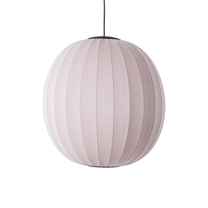 Suspension Ronde Made By Hand Knit-Wit Ø75 Rose Clair LED