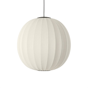 Made By Hand Knit-Wit Suspension Ronde Ø75 LED Blanc Perle