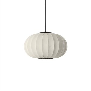 Made By Hand Knit-Wit Suspension Ovale Ø57 Blanc Perle LED