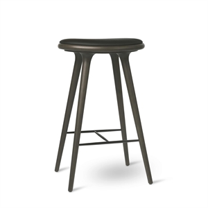 Tabouret de Bar Mater Sirka en Chêne Teinté Gris 74 cm
