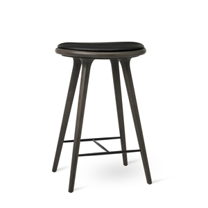 Tabouret de Bar Mater Sirka en Chêne Teinté Gris 69 cm