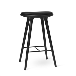 Tabouret de Bar Mater, Chêne Noir Noir, 74 cm