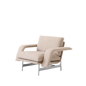 &Tradition Meantime AV29 Fauteuil Canapé Aluminium Poli /Hallingdal 0220